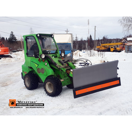 Отвал Premium с гидравлическим поворотом SBP_AV-750-1600-HA для мини-погрузчиков Отвал Premium с гидравлическим поворотом SBP_AV-750-1600-HA для мини-погрузчиков