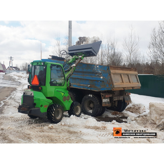 Ковш высокой выгрузки KSO_AV-1500-0,53 для мини-погрузчиков Ковш высокой выгрузки KSO_AV-1500-0,53 для мини-погрузчиков