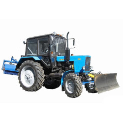 Трактор МТЗ Беларус 82.1 (машина дорожная МД.02)  с отвалом и щеткой